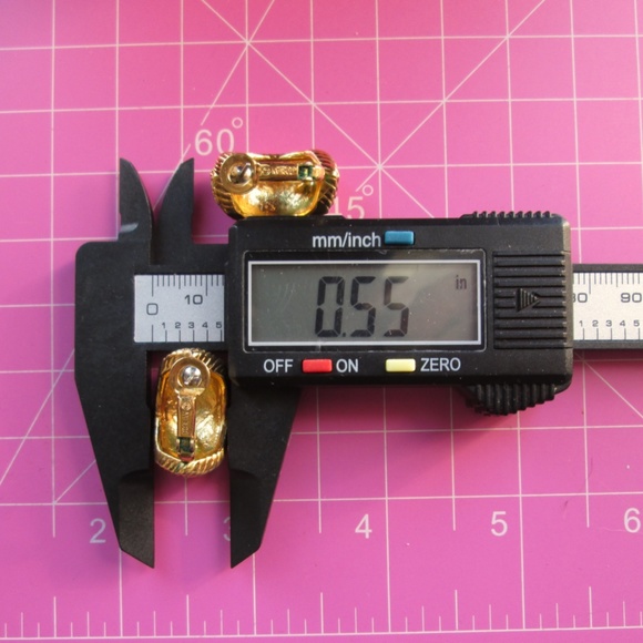 ✨ D'ORLAN 22K Gold Plated Pastel Multicolour Swarovski Crystal Half Hoops Signed - Picture 11 of 15